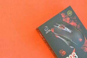 P93 Bloody cybersport gaming mouse by A4Tech Co Ltd, a Taiwanese computer hardware and electronics company photo