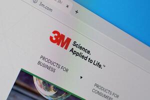 Homepage of 3m website on the display of PC, url - 3m.com. photo