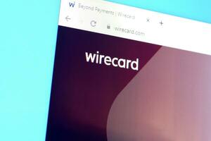 Homepage of wirecard website on the display of PC, url - wirecard.com. photo