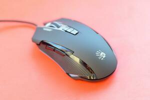P93 Bloody cybersport gaming mouse by A4Tech Co Ltd, a Taiwanese computer hardware and electronics company photo