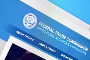 Homepage of ftc website on the display of PC, url - ftc.gov. photo