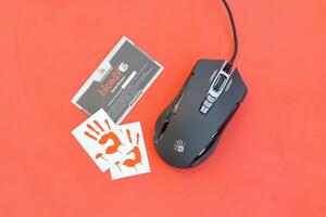 P93 Bloody cybersport gaming mouse by A4Tech Co Ltd, a Taiwanese computer hardware and electronics company photo