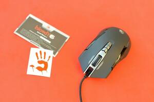 P93 Bloody cybersport gaming mouse by A4Tech Co Ltd, a Taiwanese computer hardware and electronics company photo