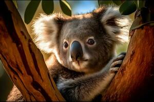 A cute koala. Neural network AI generated photo