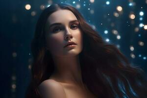 Beautiful magical fantasy woman. Neural network AI generated photo