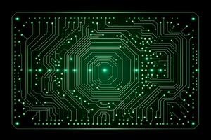 alto tecnología electrónico circuito tablero antecedentes. neural red ai generado foto