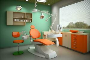 Medical cosmetology or dental office. neural, ai, generated, artifical intelligence, neuro photo