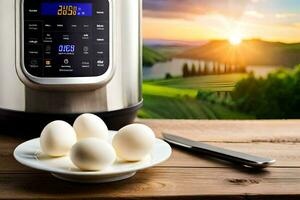 instant pot egg timer. AI-Generated photo