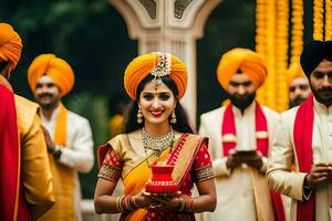 indian wedding in delhi. AI-Generated photo