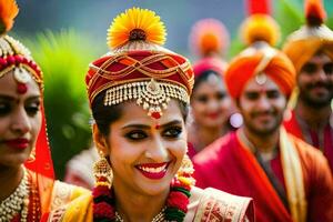 indian wedding in mumbai. AI-Generated photo