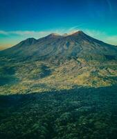 View of Mount Tranquil with Volcano in Natural Beauty, in Indonesia Mojokerto photo