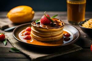 the best pancakes in the world. AI-Generated photo