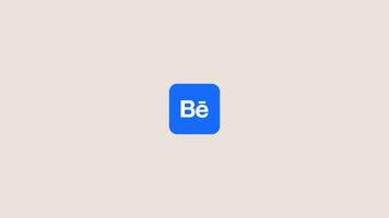 Behance logo Animé rebondir video