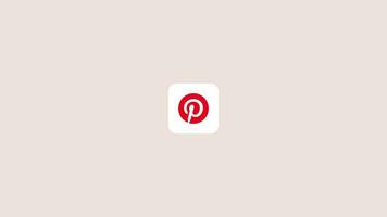 Pinterest Logo Animated Bouncing video