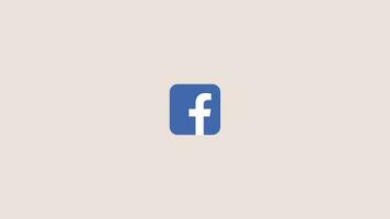 Facebook logo animado rebote video