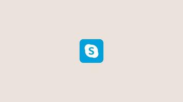 skype logo geanimeerd stuiteren video
