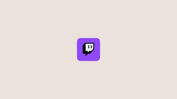 Twitch Logo Animated Bouncing video