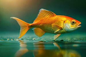 goldfish, the fish, water, the hd wallpaper. AI-Generated photo