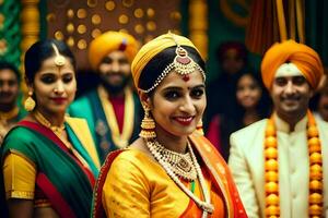 indian wedding in bangalore. AI-Generated photo