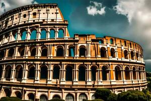 the colosseum in rome, italy. AI-Generated photo