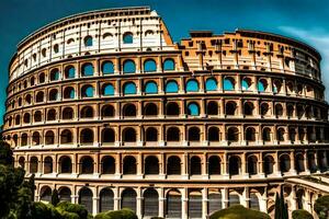 el coliseo en Roma, Italia. generado por ai foto