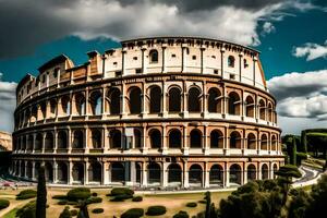 el coliseo en Roma, Italia. generado por ai foto