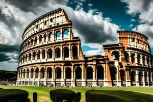 the colossion in rome, italy. AI-Generated photo
