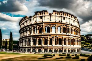 the colosseum in rome, italy. AI-Generated photo