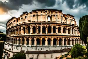 the colosseum in rome, italy. AI-Generated photo