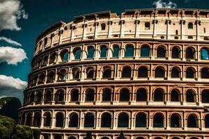 the colosseum in rome, italy. AI-Generated photo