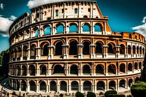 the colosseum in rome, italy. AI-Generated photo