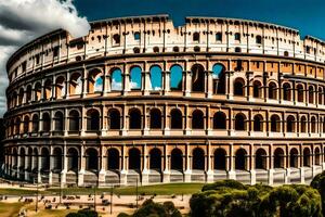 the colosseum in rome, italy. AI-Generated photo