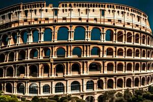 the colosseum in rome, italy. AI-Generated photo