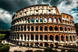 the colosseum in rome, italy. AI-Generated photo