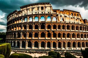 the colosseum in rome, italy. AI-Generated photo