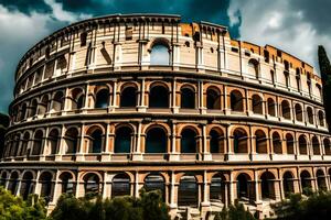 the colosseum in rome, italy. AI-Generated photo