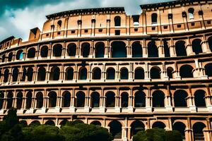 the colosseum in rome, italy. AI-Generated photo