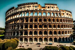 the colosseum in rome, italy. AI-Generated photo