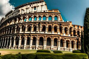 the colosseum in rome, italy. AI-Generated photo