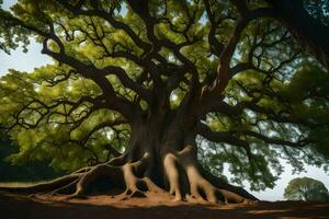 el mas grande árbol en el mundo. generado por ai foto