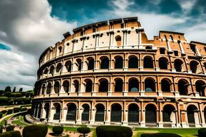 the colosseum in rome, italy. AI-Generated photo