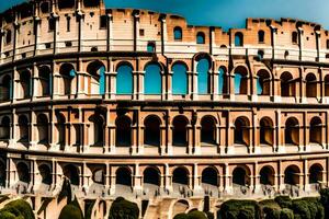 el coliseo en Roma, Italia. generado por ai foto