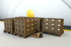 Warehouse and shipping logistic service photo
