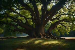 the tree of life by person. AI-Generated photo