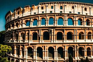 the colosseum in rome, italy. AI-Generated photo