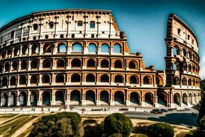 el coliseo en Roma, Italia. generado por ai foto