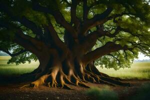 the largest tree in the world. AI-Generated photo