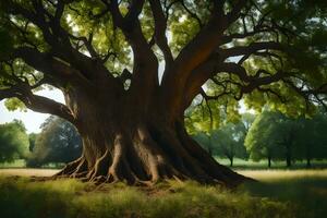 the largest tree in the world. AI-Generated photo
