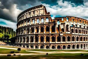 the colosseum in rome, italy. AI-Generated photo