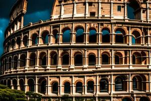 el coliseo en Roma, Italia. generado por ai foto